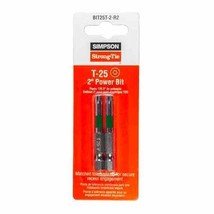 Simpson Strong-Tie BIT25T-2-R2 T25X2&quot; Torx Power Drive Tip (2 pack) - £10.13 GBP