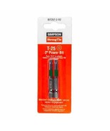 Simpson Strong-Tie BIT25T-2-R2 T25X2&quot; Torx Power Drive Tip (2 pack) - $236.30 MXN