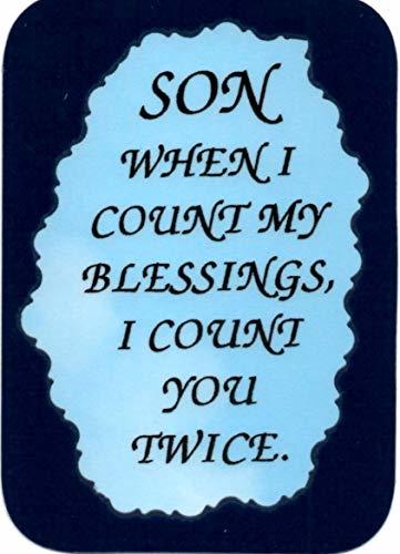 Son When I Count My Blessings 3" x 4" Refrigerator Magnet Family Friendship