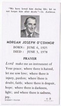 Prayer Card Morgan Joseph O&#39;Connor Serenity Prayer - $1.97