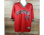 NYC Sport Jersey V-Neck Queens 23 Red Size XL TC21 - $10.40