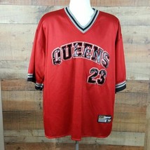 NYC Sport Jersey V-Neck Queens 23 Red Size XL TC21 - £7.92 GBP