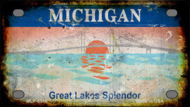 Michigan Rusty State Novelty Mini Metal License Plate Tag - $14.95