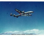 Vtg Postcard American Airlines L-04 Constellation Copenhagen Overseas Un... - $11.23