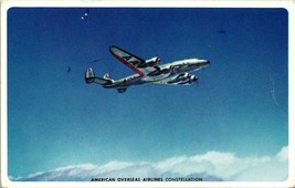 Vtg Postcard American Airlines L-04 Constellation Copenhagen Overseas Unused - £8.99 GBP