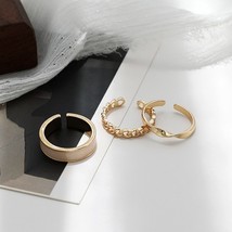 Piece rings for women jewelery set luxury designer adjustable opening circular geometry thumb200