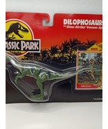 Kenner Jurassic Dilophosaurus w Movie Collector Card 1993 Action Figure NEW - £51.78 GBP