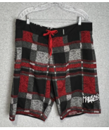 Maui And Sons Boardshorts Mens Size 38 Red Black Gray - $11.64