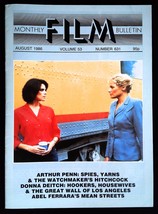 BFI Monthly Film Bulletin Magazine August 1986 mbox1363 - No.631 Mean Streets - £4.84 GBP