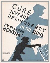 13668.Decor Poster print.Room Wall art design.Cure Juvenile Delinquency.Housing - £12.73 GBP+
