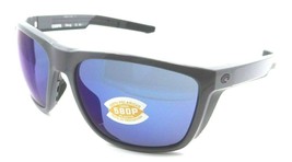 Costa Del Mar Sunglasses Ferg 59-16-125 Shiny Gray / Blue Mirror 580P - £97.13 GBP