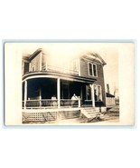 RPPC Postcard House Front Porch Two Women And Child - $21.73 CAD