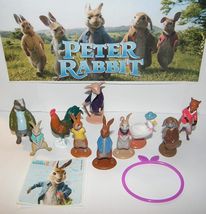 Peter Rabbit Deluxe Party Favors Goody Bag Fillers Set of 12 with 10 Fig... - £12.74 GBP