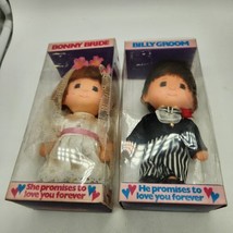 Vintage Fun-World Bonny  Bride &amp; Billy Groom dolls, New in packages - £14.85 GBP
