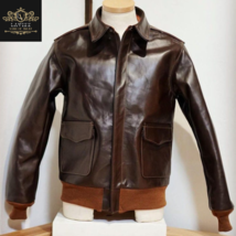 Brown Leather Jacket Men Italian Leather Handmade Bomber Leather Jacket. - £180.07 GBP