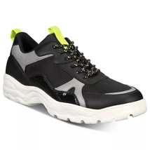 Kingside Men Low Top Chunky Dad Sneakers Geoffrey Size US 9M Black Grey Neon - $48.51