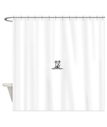 PEEKING AIREDALE Shower Curtain - $80.00