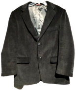 cordovan &amp; grey ltd men&#39;s cordouroy black jacket mens 2 button 42R - $29.45