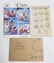 Vintage Simplicity Crafts Pattern 7043 Puffy Animals One Size 1990 Uncut - $12.82
