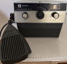 Vintage Johnson Messenger 123A CB Radio with Microphone &amp; Manual -Untest... - $18.99