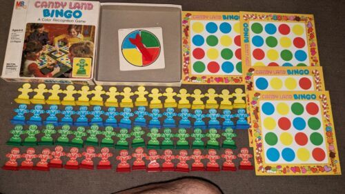 Candy Land Bingo 1978 Nice Condition For Age. Missing 1 Green Gingerbread Man - £15.81 GBP