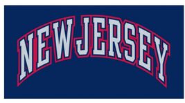 NEW JERSEY NETS NBA BASKETBALL VINTAGE OLD LOGO POSTER ON 12X8IN METAL S... - $24.74