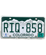 Colorado License Plate RIQ-858 – White Mountain Design - Stickers - €8,57 EUR