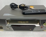 Sanyo VWM-680 VCR VHS Player / Recorder, Silver w/ Remote - 4-Head, Hi-F... - $69.49