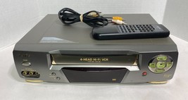 Sanyo VWM-680 VCR VHS Player / Recorder, Silver w/ Remote - 4-Head, Hi-Fi Stereo - £54.64 GBP
