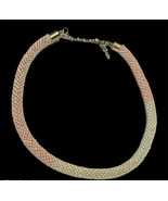 Bead crochet Locking Necklace Handmade Women Jewellery Seed Bead Rope Co... - £23.48 GBP