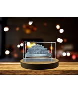 LED Base included | Swan House 3D Engraved Crystal Gift - Exquisite - $25.99+