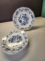 Set Of 4 Blue Danube.  8.5&quot; Salad Plates Blue Onion - $31.49