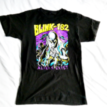 Blink-182 Aliens Exist Unisex Cotton T-shirt Short Sleeve Size Medium Go... - $19.79