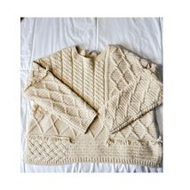 Zara Women’s Cream Cable Knit Sweater Size M Chunky Textured Pullover - €29,75 EUR Zara Women’s Cream Cable Knit Sweater Size M Chunky Textured Pullover - €29,75 EUR