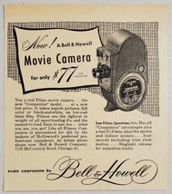 1948 Print Ad Bell & Howell Filmo Movie Cameras Chicago,Illinois - $9.88