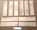 (10) THIN, KILN DRIED, SANDED FIGURED BURL WESTERN HARD MAPLE 12&quot; X 3&quot; X... - $39.55