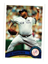 2011 Topps #102a CC Sabathia New York Yankees - £2.37 GBP