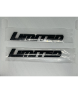 2x Matte LIMITED Black High Metal Badge Decal Sticker Emblem Sport Motor... - $12.86
