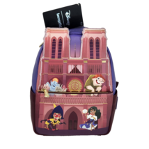 LOUNGEFLY DISNEY HUNCHBACK OF NOTRE DAME ZIPPERED MINI BACKPACK BAG NEW ... - £78.39 GBP