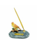 Sparrow Pen pencil holder figurine sculpture bible verse bird marble God... - $74.25