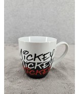 Zak Designs Mickey Mouse Black Red &amp; White Coffee Tea Mug Disney - £10.73 GBP