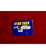 Star Trek Blue USS Enterprise Space Ship Enamel Lapel Pin - £5.70 GBP