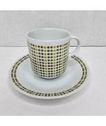 Harmony House Japan Fine China Saucer Mayfair Pattern 6&quot; Green Dots w/ T... - £15.13 GBP