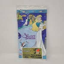 Vintage 1994 The Swan Princess Cartoon Unique Paper Table Cloth 58x84in - £19.46 GBP