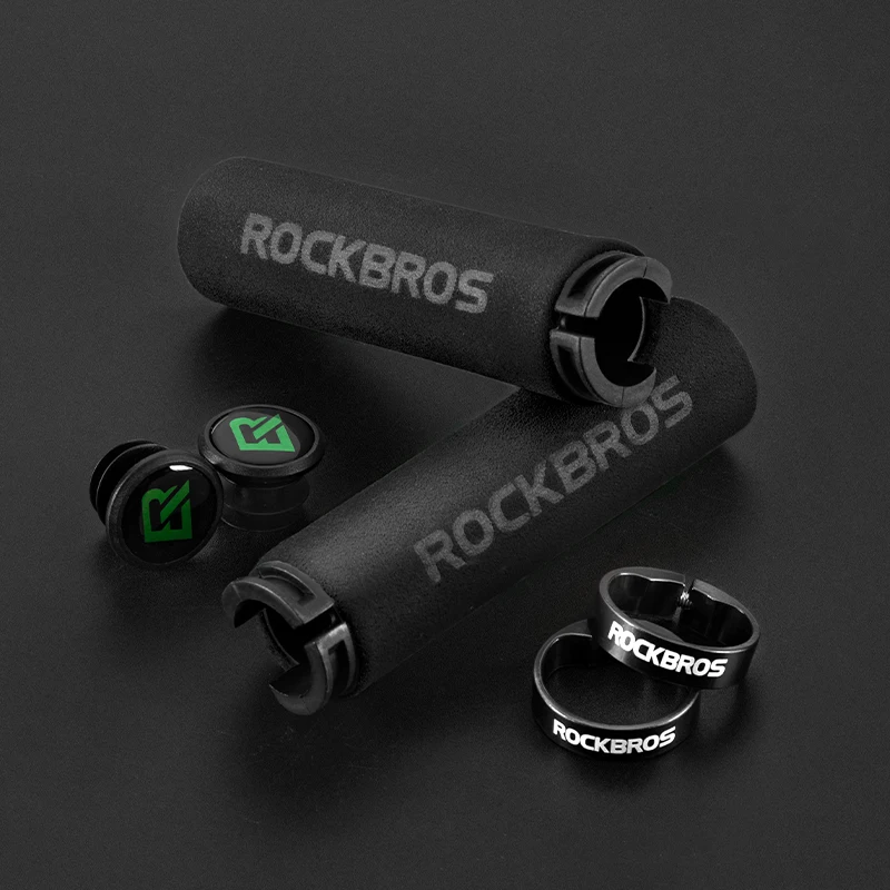 BROS Bicycle Grips MTB  Sponge Handlebar Grips Anti-skid Shock-absorbing Soft Bi - £82.54 GBP