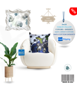 Fall Decor 18x18 Throw Pillow With Insert 100% Linen Cover and 100% Cotton Inser - €50,36 EUR