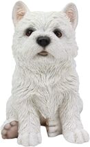 Ebros Sitting West Highland Terrier White Westie Puppy Dog Statue 6.75&quot;High - $527.55 MXN