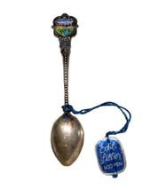 Badgastein Vienna Austria Silver &amp; Enamel Collectible Souvenir Spoon Hallmark - £8.11 GBP