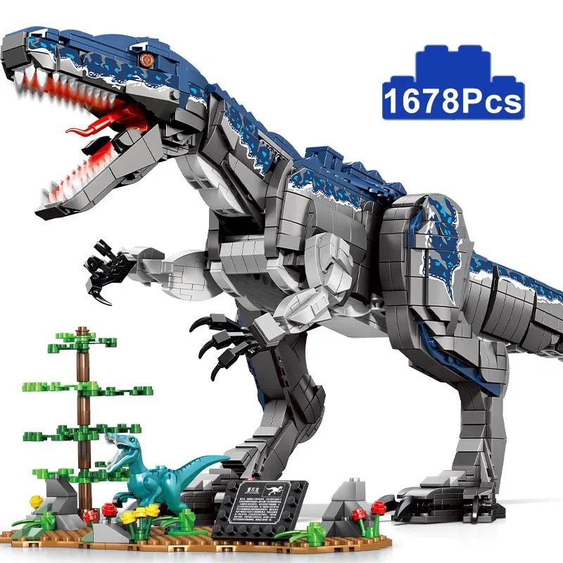Jurassic Dinosaur 1678Pcs Baryonyx Model Building Blocks City Big Size Di - £90.31 GBP