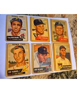Rare Lot of Six 1953 Topps Baseball Cards - $881.28 MXN